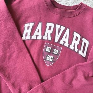 maroon harvard crewneck sweatshirt